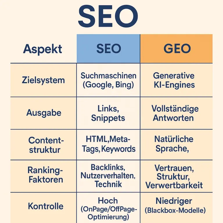 SEO GEO Aspekte
